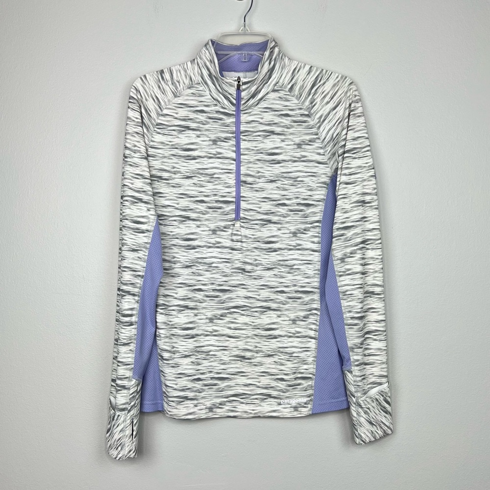 Patagonia Women's All Weather Zip-Neck Shirt Sz L